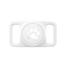 Cute Cat Paw Pattern Pet Apple AirTag Protective Case With Cover, Apple GPS Locator Pet Collar Silicone Tag Protector Shell