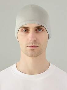 1 pièce Casquette de cyclisme pour hommes, protection contre le vent et le soleil d'été, casquette de sport en couleur unie douce pour vélos, motos et casques extérieurs, casquette de cyclisme respirante d'été pour hommes, couvre-tête solaire