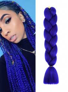 Estensioni per trecce arcobaleno da 24 pollici, capelli sintetici viola professionali, trecce jumbo, estensioni per capelli colorate a gradiente africane per intrecciare all'ingrosso per Ognissanti e Natale