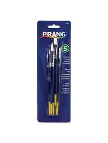 Multipurpose Hobby Brush Set 5 / Set Painting Applications High-Quality Bristles Easy-G Wood Handles Flat And Tapered Brushes AP Nontoxic ASTM ANSI Standards - 彩色 - 查看 2