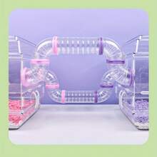 DIY Connectable Hamster Cage Pipes - Flexible Transparent Tunnel For Small Pets, Modular Exercise Tube For Hamster Habitat Design - Multicolor - View 9
