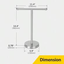 Hand Towel Holder Hand Towel Rack Stand With Heavy Weighted Base Countertop Hand Towel Holder Stand For BathroomSUS304 Stainless Steel SilverBrushed - BrushedNickel - View 5