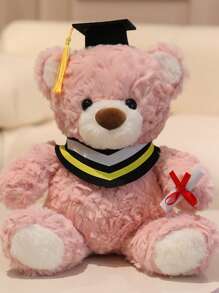 1 szt. Romantyczna pluszowa lalka w kształcie róży z motywem walentynek, lalka do dekoracji domu na święta, prezent na urodziny matki z różą, prezent na ukończenie studiów doktoranckich, pluszowy miś na Halloween