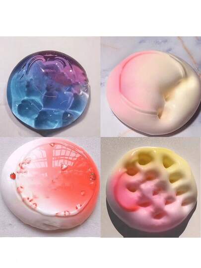 水晶史莱姆蓬松粘性弹性挤压减压玩具，便宜蓬松泡沫玩具