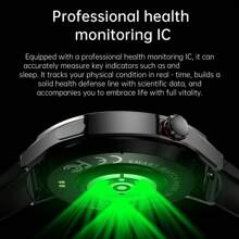 Jooeniok Montre intelligente 5 Pro 2025 Nouvel An, écran HD, commande vocale IA, appel sans fil, plus de 100 modes sport, suivi de la condition physique pour sports de plein air. Montre intelligente homme, cadeau pour Noël, la Saint-Valentin, la Fête des pères