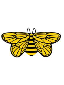 1pc Insect Fairy Wings, Bee, Ladybug, Beetle Costume Accessory, Theatrical Prop, Costume Party, Cosplay
