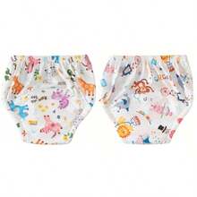 3pcs Baby Breathable Diaper Underwear, Newborn Potty Training Pants, Washable For Boys And Girls, Silk Material For All Seasons, Leak-Proof Absorbent Reusable Diapers, Suitable For Baby Boys And Girls, Multiple Combinations, Essential Baby Items - Multicolor - View 29