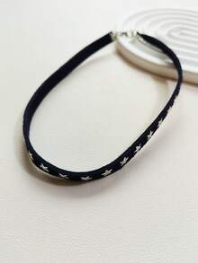 1pc Fashionable Gothic-Style Pentagram Rivet Choker Necklace, Versatile For Women's Daily, Party, Banquet, Vacation, Valentine's Day Gift And More Occasions