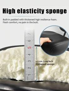 GLDYTIMES Oversized Electric Scooter Saddle With Backrest - Comfortable Wide Bike Seat Cushion Replacement, Extra Wide Bicycle Seat Wing Ergonomic Design, Shock Absorbing, Waterproof, Universal