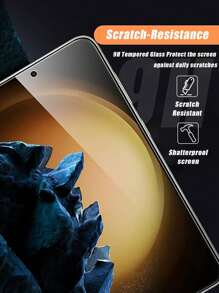 3 piezas de Protector de pantalla de vidrio templado ultra resistente compatible con Samsung, antichoque, adhesión fuerte, cobertura total, vidrio reforzado ultra delgado, alta sensibilidad suave sin retraso, portátil, recubrimiento hidrófobo y oleofóbico, se adapta a Samsung Galaxy S21FE/S23FE/A54/A15/A31/A34/A35/A55/M53/M54/M55. Regalo para cumpleaños, familia y amigos, accesorios de teléfono
