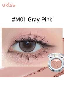 ukiss Matte Eyeshadow, High Pigmentation, Fine Texture, Long-Lasting Shimmer, Lightweight & Smooth, Suitable For Party Makeup