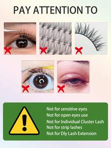 1/2/3 件 5ml/12ml 无味无刺激假睫毛胶水，持久牢固 - 黑色 - 查看 12