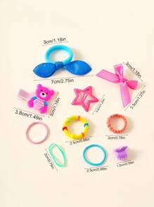 Set de 798 pinzas para el cabello con mariposas de colores, cintas para el cabello de moda sencillas, scrunchies para el cabello de estudiante, apropiado para uso diario y de fiesta