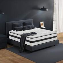 Materasso Singolo Ortopedico 140x190 altezza 25 cm, altamente traspirante, anallergico e adatto a qualsiasi tipo di utilizzo, Anallergico e Antibatterico | Antiacaro e Traspirante - Bianco e nero - Visualizzare 4