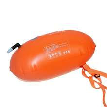 Outdoor Swimming Buoy, Large Air Mouth Easy Inflation Thick PVC With Waist Belt, High Buoyancy Swimming Water Rest Float, Beach Essentials, Beach Accessories, Pool Float - Multicolor - View 5
