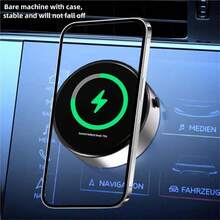 适用于 、Android 手机的车载手机支架，生日、家庭、朋友磁性礼物，汽车配件，车载手机支架 - X8黑色 - 查看 2