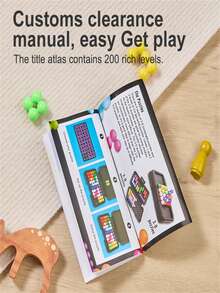 200pcs Children's Wisdom Pyramid IQ Battle, 2D3D Stereoscopic Wisdom Pyramid Brain Teaser Game, Develop Intelligence, Gift For Boys And Girls, Suitable For 3-12 Years Old Kids, Creative Gift And Christmas Present - Multicolor - View 8