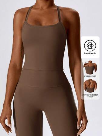 Yefecy Andas Yoga BH Utomhus Gym Löp Sport BH Fitness Toppar För Dam Snabbtorka Träningskläder Yoga Linne