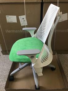 Hand Made Seat Cover Fit Herman Miller Sayl Home Office Task Chair Seat - Grey - View 9