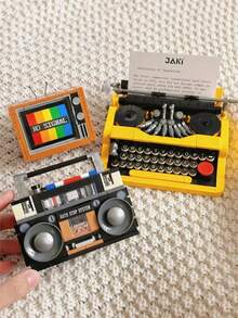 1 件复古电器系列 DIY 模型公仔、组装积木玩具、装饰礼品创意、创意玩具礼品创意、家居装饰品、节日礼物、男朋友礼物、女朋友礼物、生日礼物、潮流物品、潮流礼品房间装饰