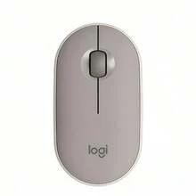 Logitech [Pebble Pebble Mouse] Wireless Bluetooth Ultra-Thin Silent Mouse, Compatible With Apple Mac/IPad, One-Key Multi-Device Switching, High Quality For Office, Home, Coffee Shop, Mobile Work - Grey - View 3