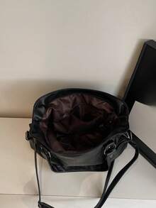 New Large Capacity Casual Tote Bag - Black - View 5