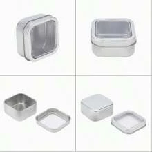 2pcs/6pcs/20pcs Transparent PVC Window & Sliding Cover Containers, Suitable For Storing Candles, Candy Or Nail Art Accessories, Convenient To Carry, Suitable For Dates, Parties And Other Occasions