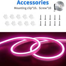 1 Stück Batterie betriebenes warmweißes 3000K flexibles 1,5m wasserfestes LED Neonlichtband, für Weihnachten & Partys, Innen-/Außenbereich, mit Ein/Aus-Schalter, ohne Batterie