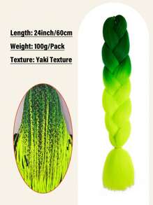 Estensioni per trecce arcobaleno da 24 pollici, capelli sintetici viola professionali, trecce jumbo, estensioni per capelli colorate a gradiente africane per intrecciare all'ingrosso per Ognissanti e Natale