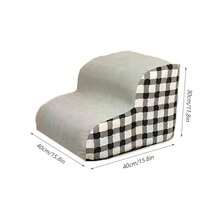 1pc Pet Indoor Bedside Stairs, 3-Layer Foldable Pet Ladder Set, High Bed With Storage Steps, Sofa Dog And Cat Ramp, Suitable For Small & Medium Pets, Removable & Anti-Slip - Multicolor - View 13