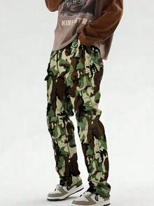 Men's Winter Soft Shell Fleece - Lined Charging Pants - Windproof, Waterproof & Thickened For Outdoor & Mountaineering - 09 - 查看 3