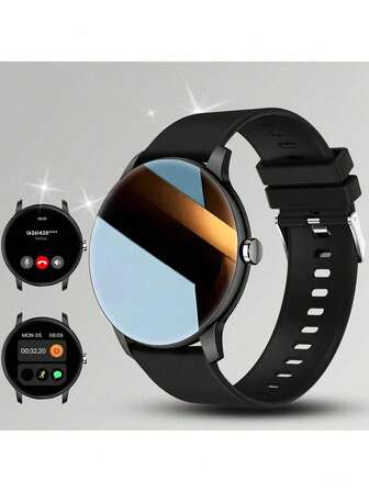 智能手表，配备 1.70 英寸高清全圆屏、多种运动模式、定制表盘、无线拨号接听、天气预报、音乐控制，适合女性和男性的圣诞节/感恩节礼物