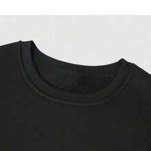 COMFORTABLE PREMIUM COTTON SWEATSHIRT - Black - View 3