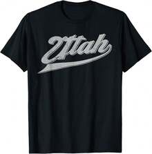 Mens Womens Kids Ut Utah Throwback Varsity Vintage Sports T-Shirt Gift For Lawyer Gift For Readers,Black T-Shirt, 100% Cotton, Men's T-Shirt,,Funny Graphic T Shirts,S-XXXL,Vintage Shirt - Black - View 1