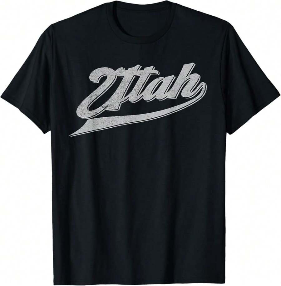 Mens Womens Kids Ut Utah Throwback Varsity Vintage Sports T-Shirt Gift For Lawyer Gift For Readers,Black T-Shirt, 100% Cotton, Men's T-Shirt,,Funny Graphic T Shirts,S-XXXL,Vintage Shirt - Black - View 1