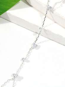 Bohemian Crystal Finger Ring Bracelet Hand Chain Harness Rhinestone Gold Hand Jewelry For Women Dainty Accessory