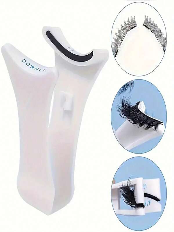 Clip magnético para pestañas postizas, aplicador de pestañas en forma de V conveniente, ideal para principiantes, fácil de aplicar sin batería