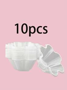 10 pezzi/20 pezzi/30 pezzi Coppette da dessert in plastica a forma di fiore di pruno, adatte per gelato, frutta secca, insalata e stuzzichini