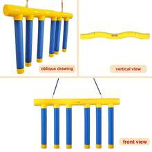 1 件手眼协调训练玩具 - 提高反应速度的教育游戏，带抓棒的室内运动专注玩具，耐用塑料，可调节坠落速度，适合技能培养、派对活动、生日/圣诞节/新年礼物，黄色/蓝色