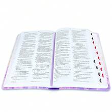 Biblia Letra Grande 12 Puntos Para Mujer RV1960 Imit Piel Primavera Floral Lila Con Indice - Multicolor - View 2