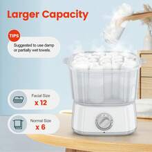 Hot Towel Warmer, Rapid Heating Towel Steamer For Facials Can Hold 12 Mini Wet Towels, Portable Mini Towel Warmer For Bathroom,Spa And Salon - US B Type Plug(110-127V) - View 4