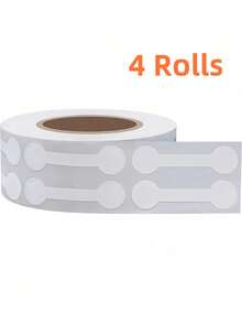  500/1000PCS Price White Jewelry Stickers For Small Business, Jewelry Price Tags Self Adhesive, White Blank Jewelry Price Label Roll For Clothing Ring Necklace Earring Price Identify Rectangle Label, Dumbbell Jewelry Stickers Jewelry Repair Tags, Kraft Paper, Blank Price Indentification Tags - Multicolor - View 18