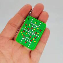 6pcs/Set Random Color PVC Soft Rubber Sports Keychains - Mini Football, Football Jerseys And Sneaker Pendants With Trophy Pattern, Great For Sports Fans, Birthday And Party Favors School Supplies,Back To School - Multicolor Football Keychain - View 5