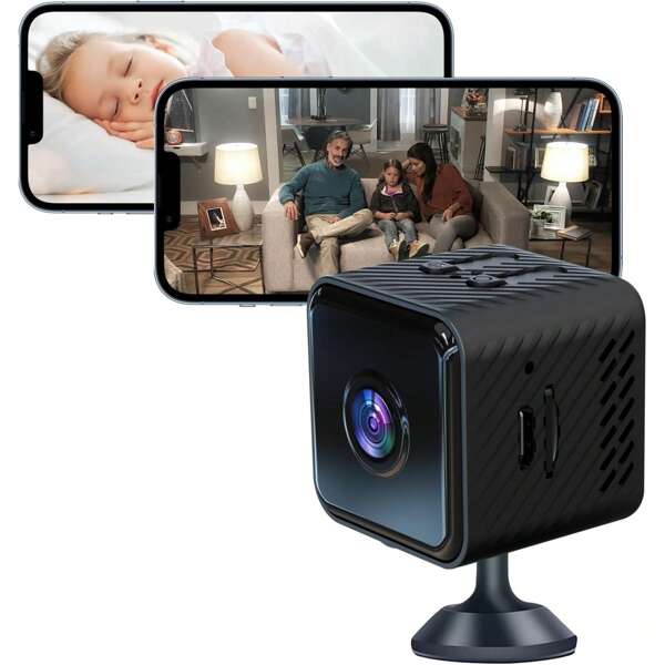 Indoor Security Camera, Wireless,1080P With Motion Detection, Infrared Night Vision, Remote Monitoring, Wireless Connection For Babies, The Elderly, Pets, Indoor And Office