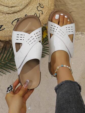 New Women's Sandals, Fashionable Beach Holiday Orthopedic Slippers, Women's Lightweight Sports Yoga Mat Slippers, Thick Sole Slippers, Comfortable Plantar Fasciitis Arch Support Women Shoes