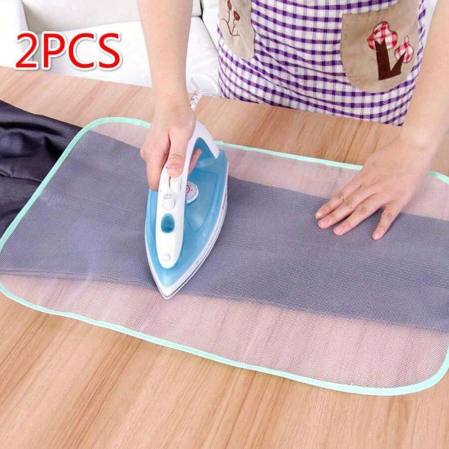 1/2 pieza de paño protector resistente al calor, para proteger la ropa de quemaduras por calor, tela resistente al calor, almohadilla de paño resistente al calor para planchar, malla resistente al calor para planchar, almohadilla para planchar, tabla de planchar, malla protectora, decoración del hogar, cocina, dormitorio, hogar, oficina, escuela, útiles escolares - Multicolor - Ver 1