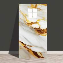 20/50 piezas Cycleader Baldosas de vinilo adhesivas con efecto mármol europeo de lujo, fáciles de limpiar, impermeables y removibles para decorar la cocina, el baño y el dormitorio - Multicolor - Ver 19