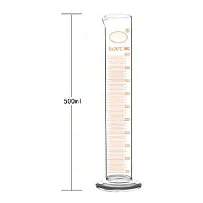 Medidor de densidad de vidrio diésel reutilizable de 0,800 a 0,900 con tubo de ensayo de 500 ml