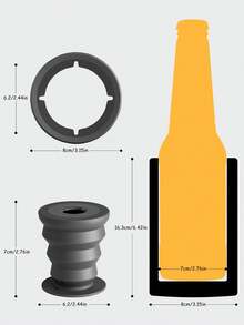 女士通用罐装饮料冷却器：均码 - 适用于细长罐、常规 12 盎司和 16 盎司罐和瓶子 - 隔热双层不锈钢 - 适合苏打水爱好者 - 黑色 - 查看 4
