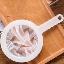 1pc Household Soy Milk, Orange Juice And Cola Filter, Juice Extraction Strainer, Residue Separation Filter With Handle, Kitchen Strainer, Fine Mesh Strainer - Multicolor - View 5
